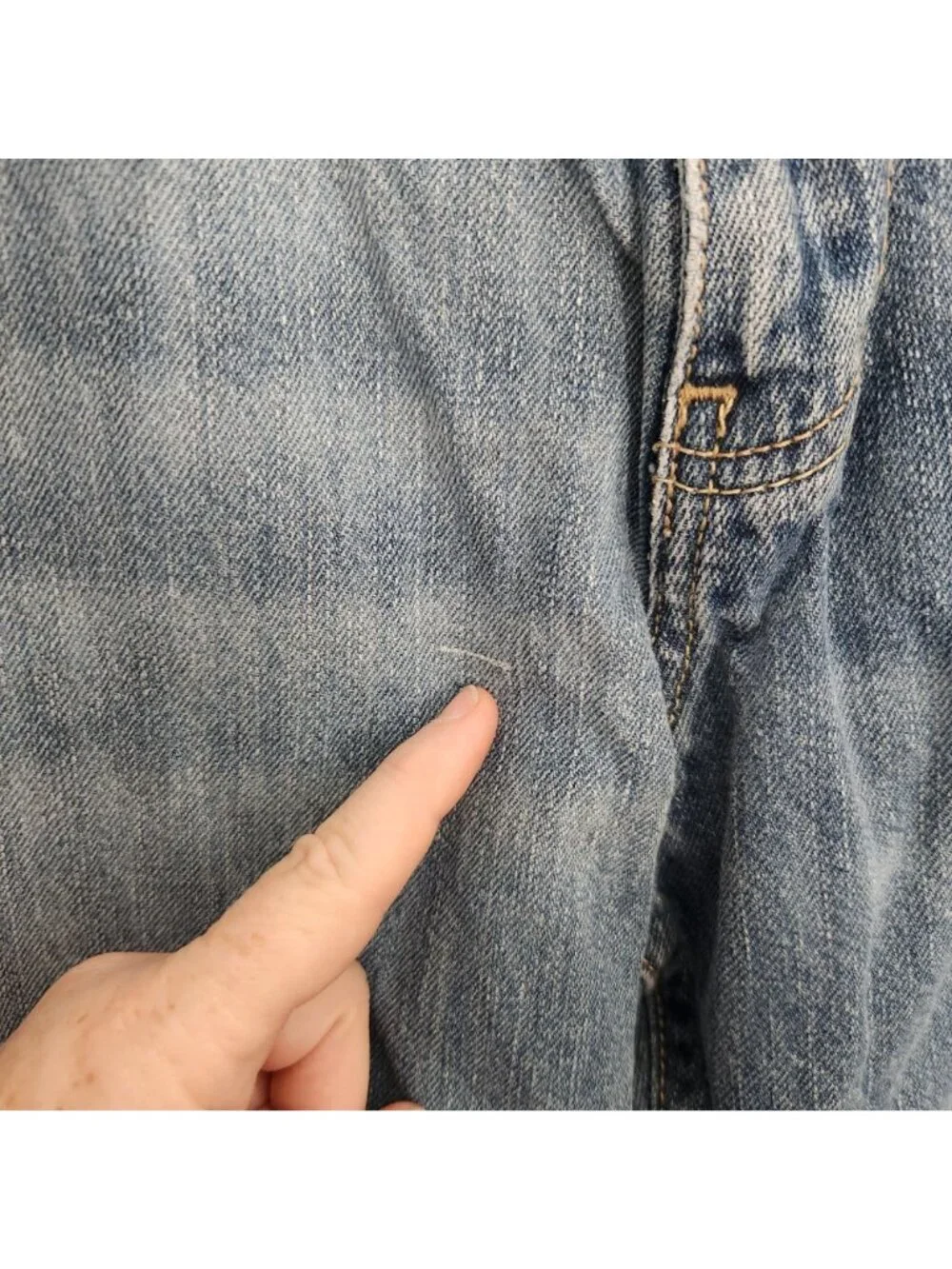 Calvin Klein Mens Blue Jeans Size 34 Relaxed Fit Straight Leg Denim